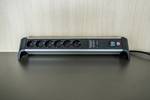 Brennenstuhl aluminum office line socket strip 6-way