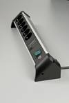 Brennenstuhl aluminum office line socket strip 6-way