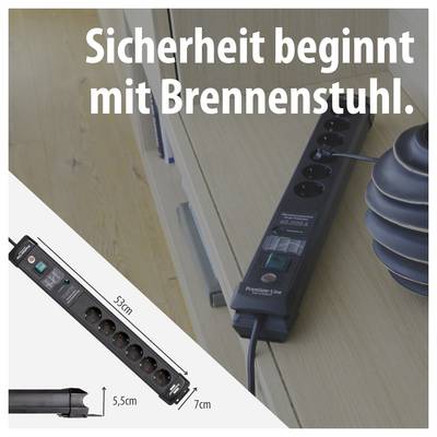 Brennenstuhl 1951160402 Surge protection power strip Black PG connector 1 pc(s)-7