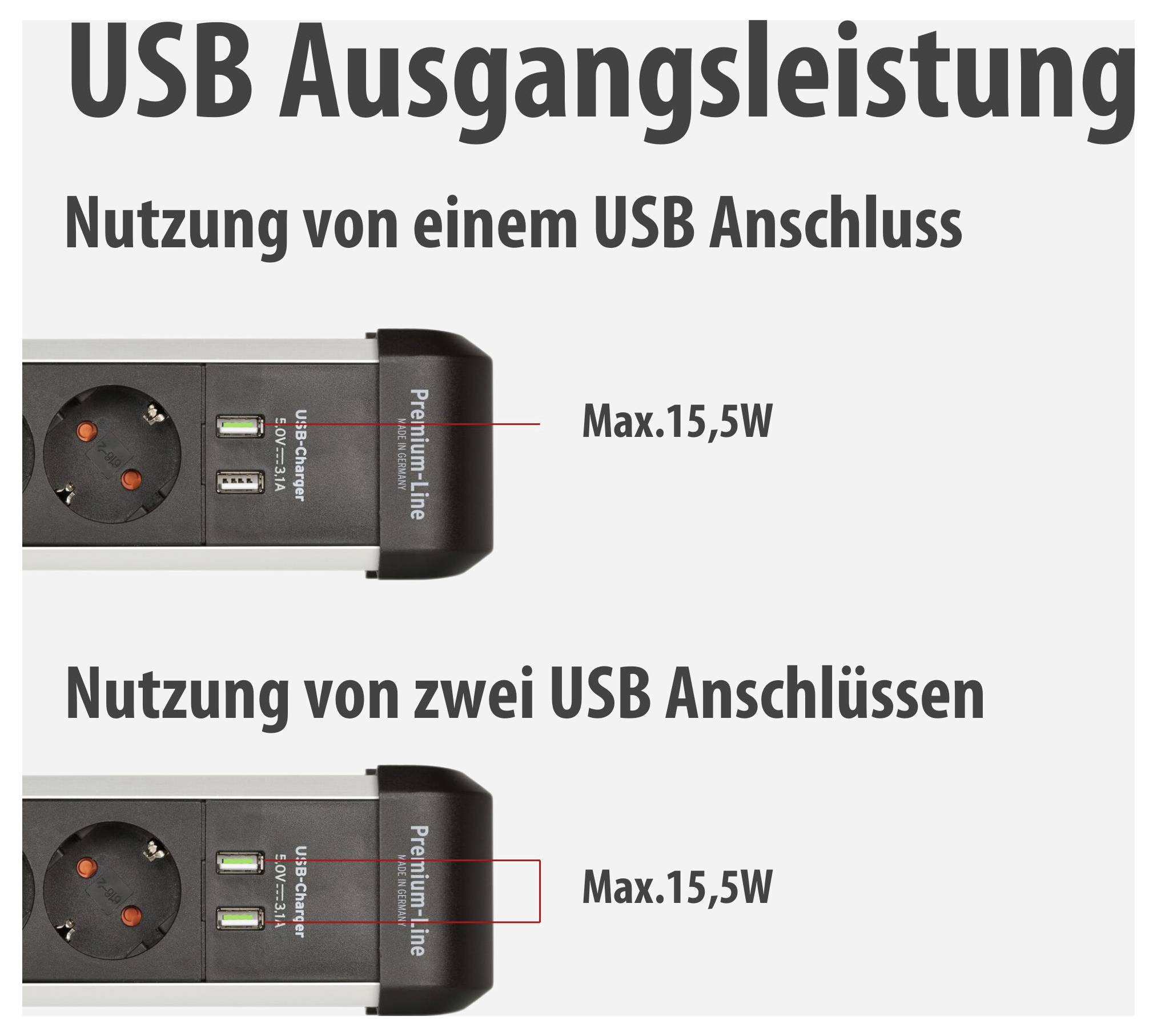 Brennenstuhl 1391030610 Power strip (+ switch) Silver, Black PG connector 1 pc(s)-4