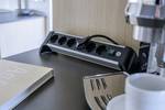 Brennenstuhl aluminum office line socket strip 6-way