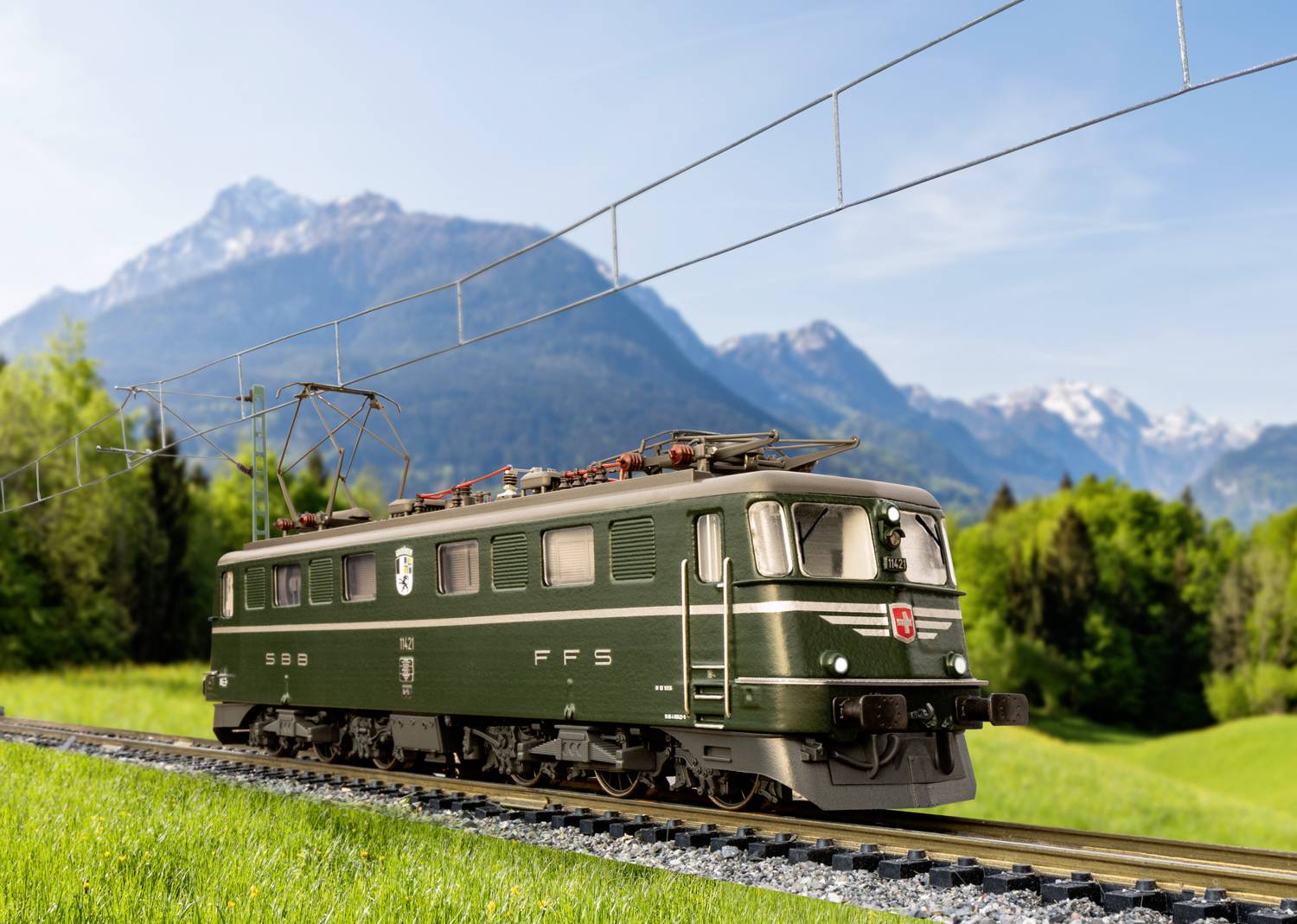TRIX H0 25666 H0 E-Loc AE 6/6 of SBB-2