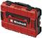 Red tool case with 'Einhell' logo, robust design, black handle, for secure storage and transport of tools.