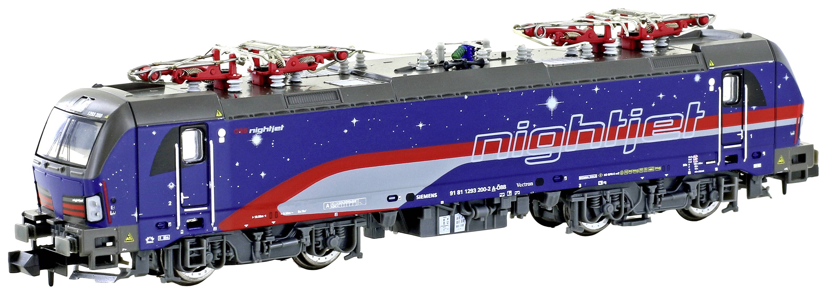Image of Hobbytrain H30162S N electric locomotive Rh 1293 200 Vectron Austrian Railways Nightjet, EP.VI, Sound MKB