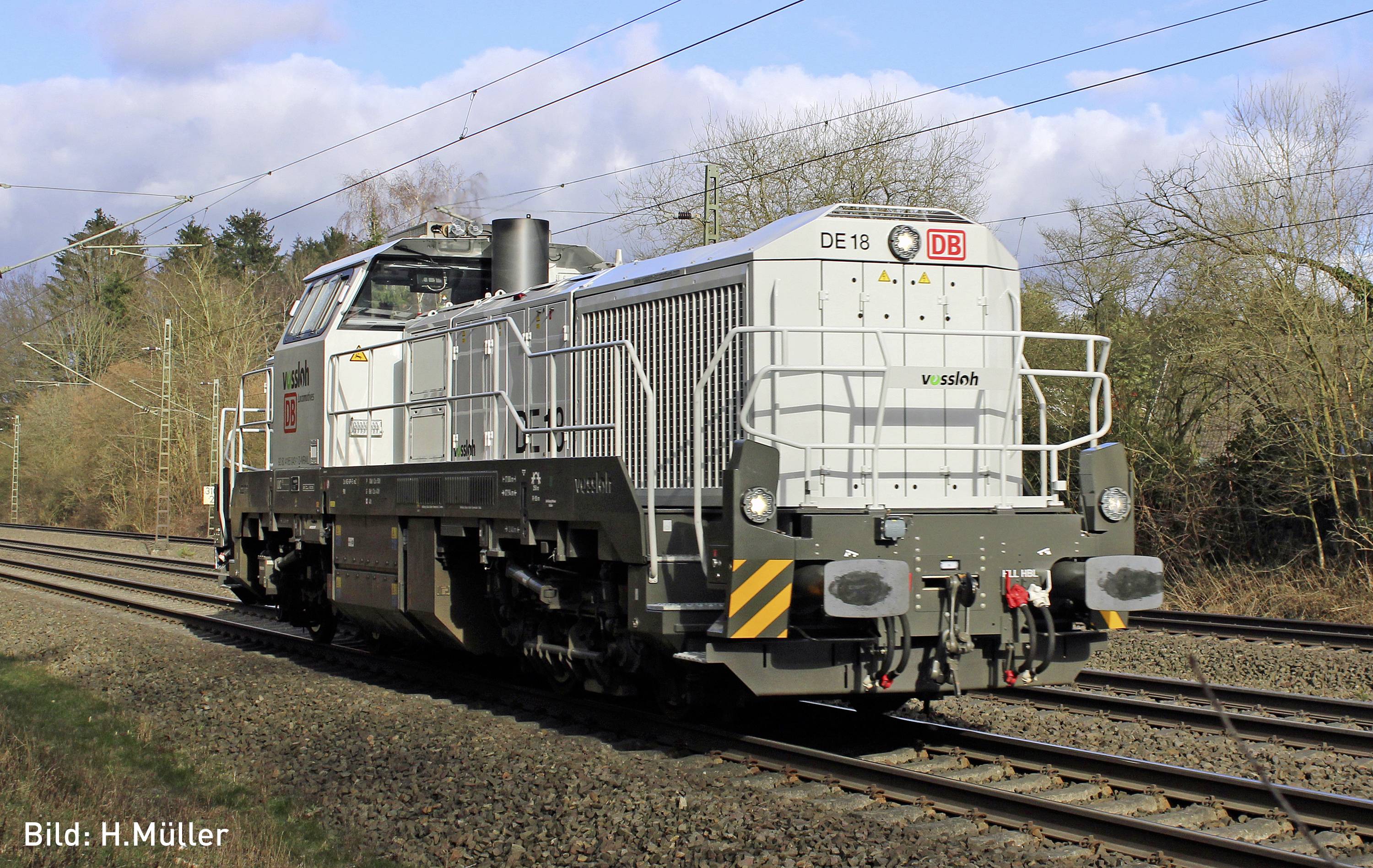 Image of Hobbytrain H32102 N Diesel locomotive Vossloh DE18 of DB Cargo DB Cargo