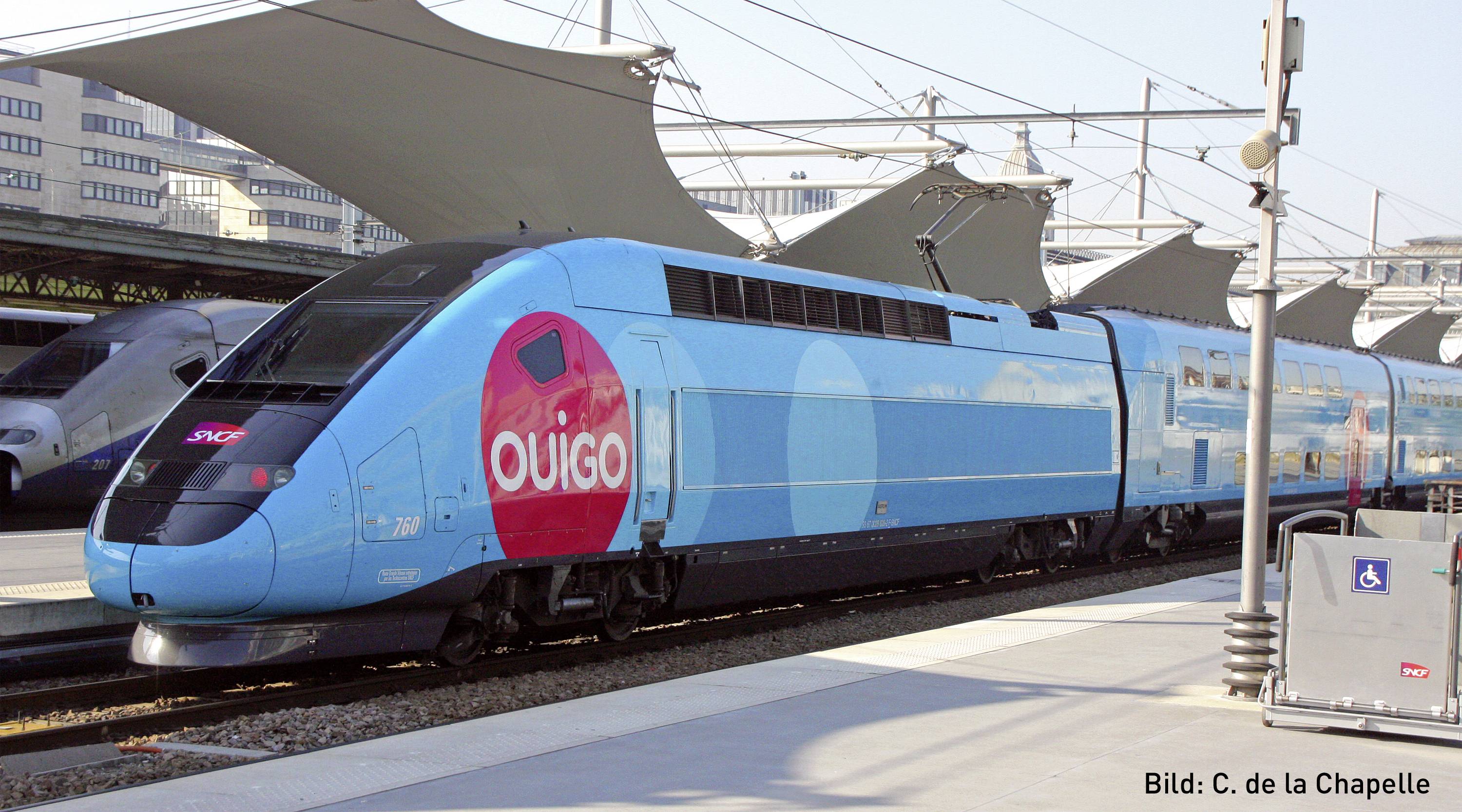 Image of KATO by Lemke K101763 N TGV Duplex OUIGO train set, 10-piece from SNCF