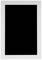 An empty picture frame with a black rectangle inside on a white background.