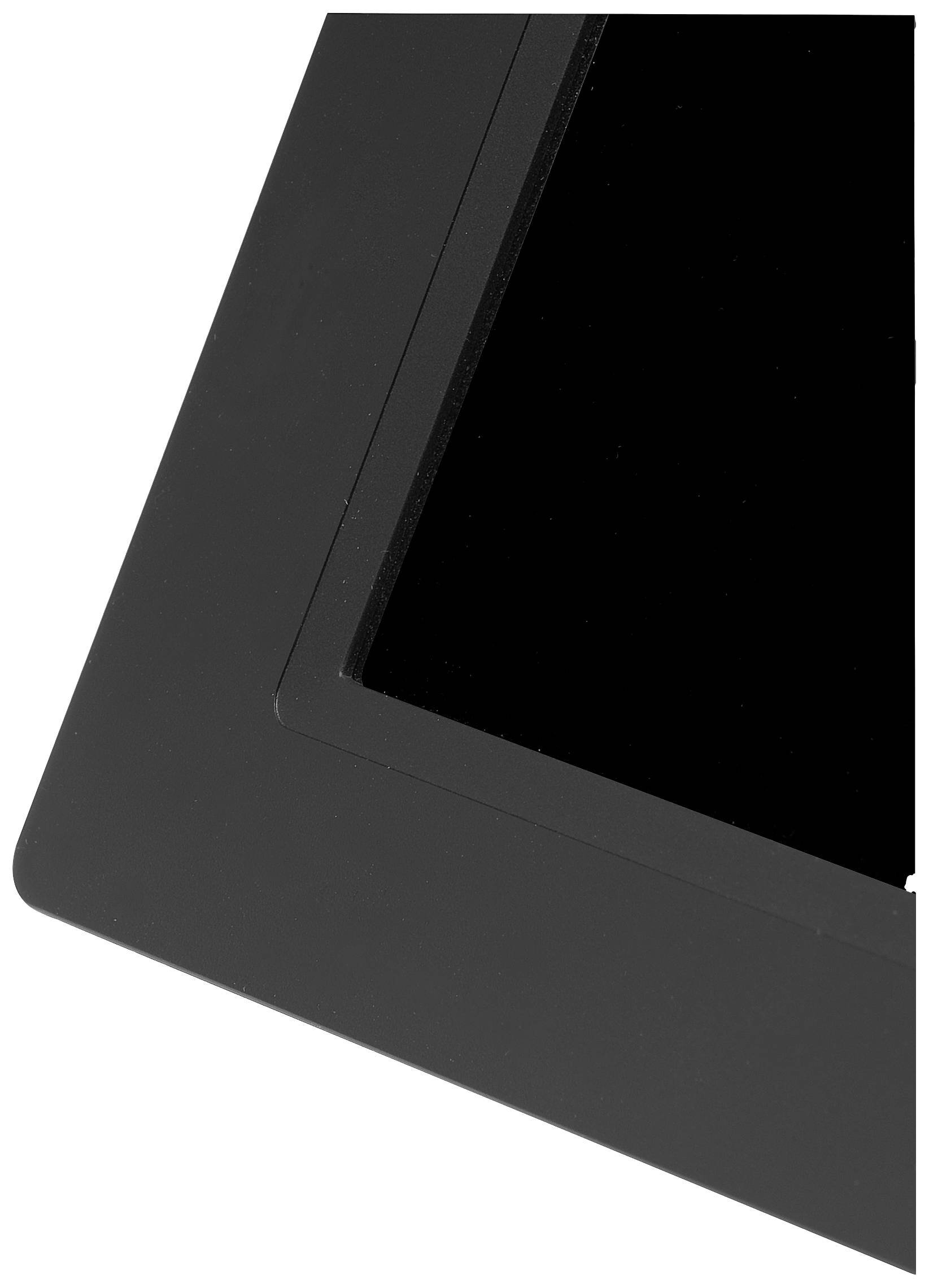 Partial view of a black rectangle.