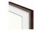 Frame of an electronic device with a wood-grain effect, likely a monitor. Rectangular design with white inner edge trim.