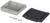 A grey, rectangular plastic enclosure is open, revealing its underside. Screws and covers are lying beside it.
