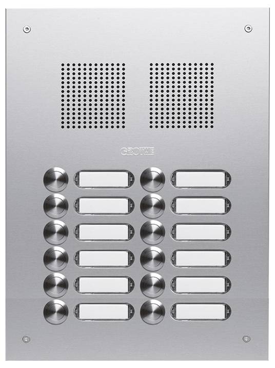 Grothe TS 787 2-6 Door intercom Outdoor panel Silver