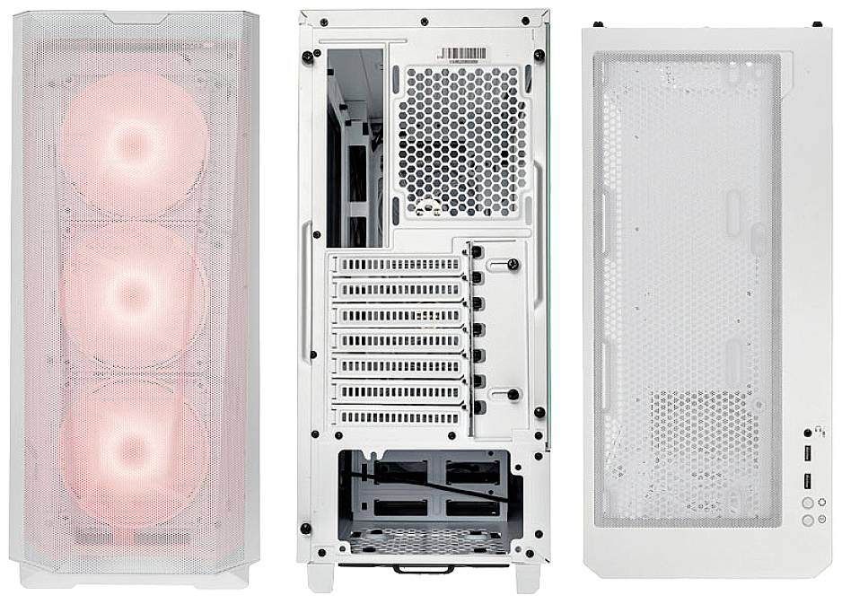 Phanteks Eclipse G360A Midi tower Game console casing, Casing White-3