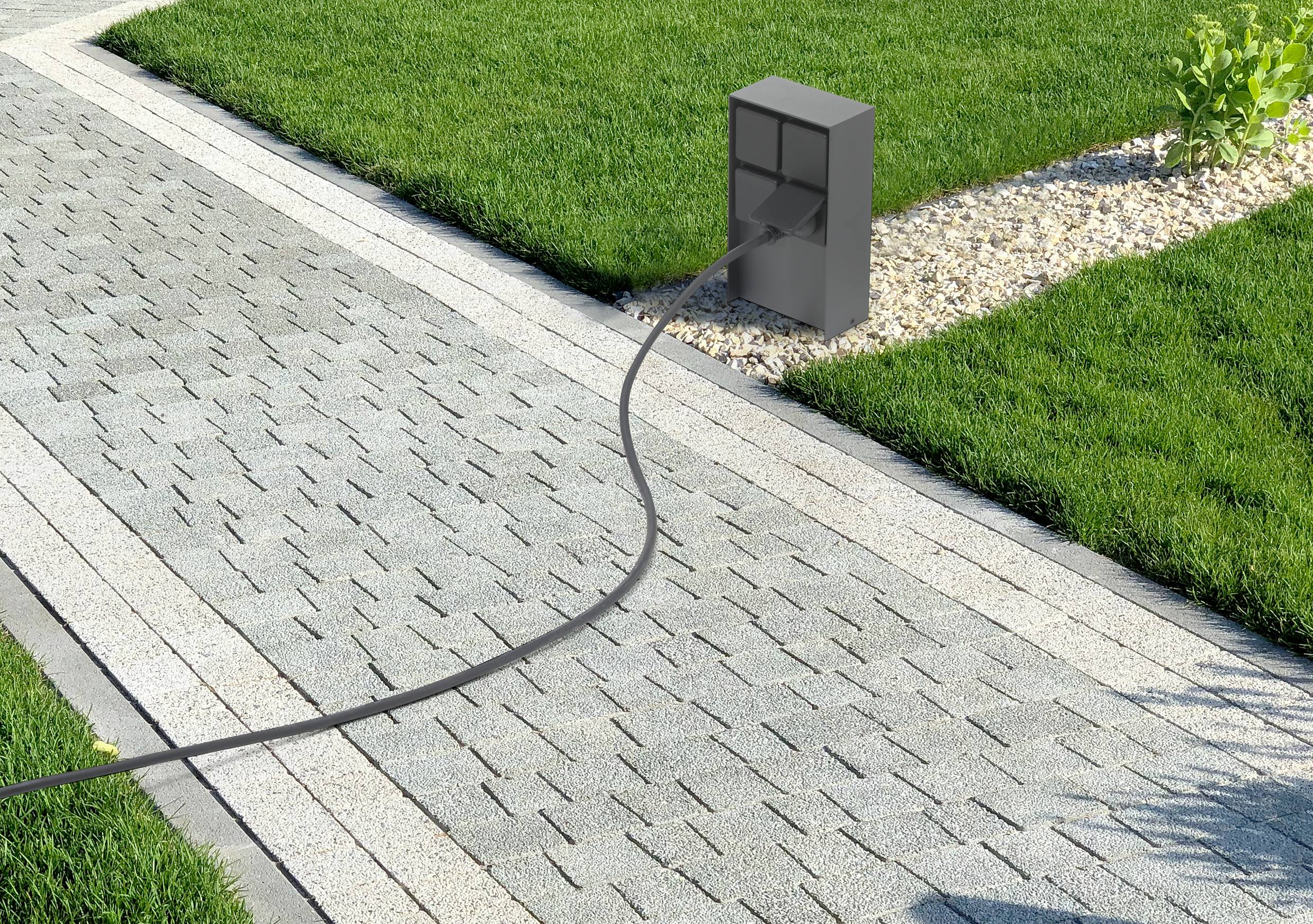 Sygonix SY-5191010 Weatherproof power strip Anthracite-6