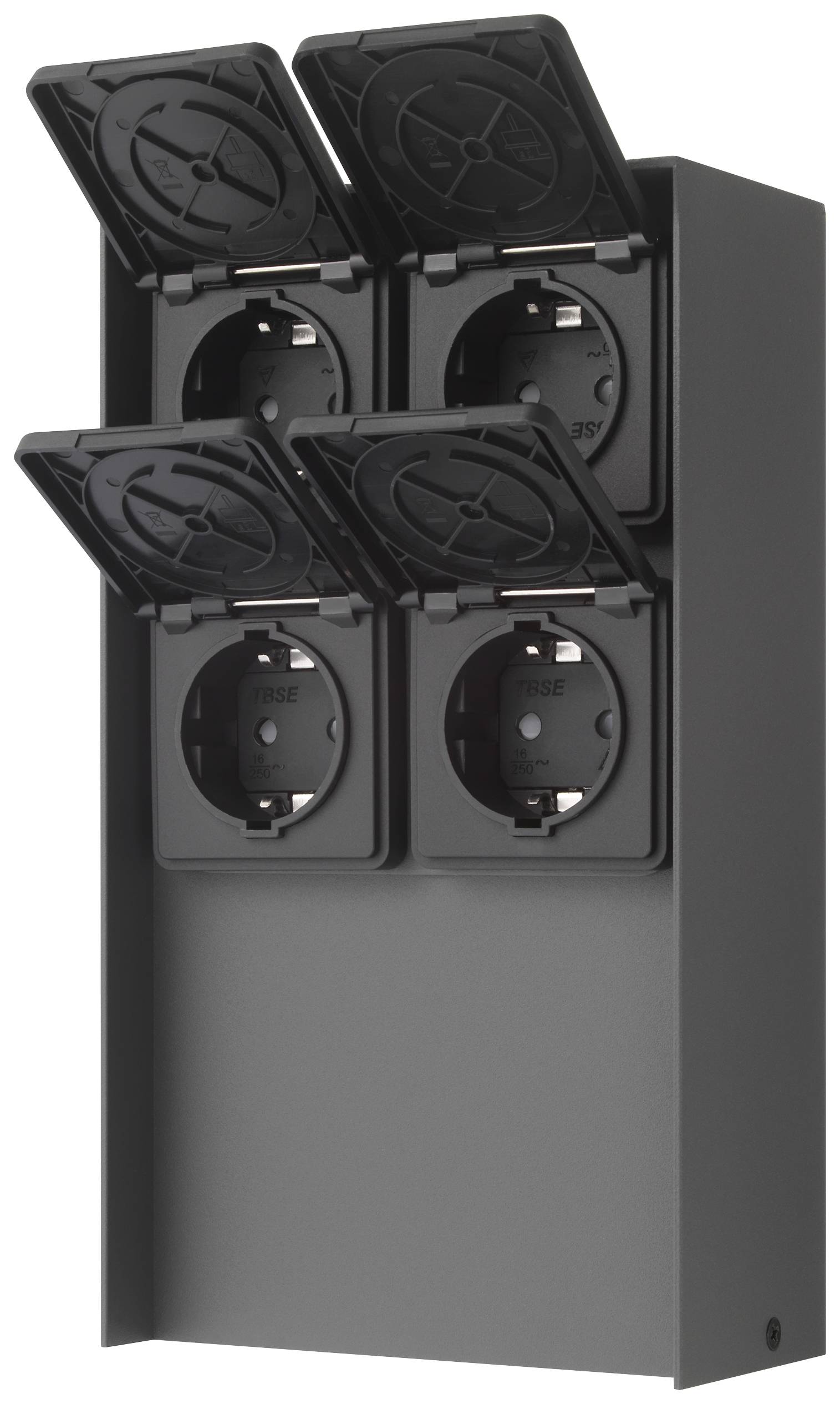 Sygonix SY-5191010 Weatherproof power strip Anthracite-3