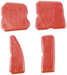TOOLCRAFT Glue scraper, set of 4