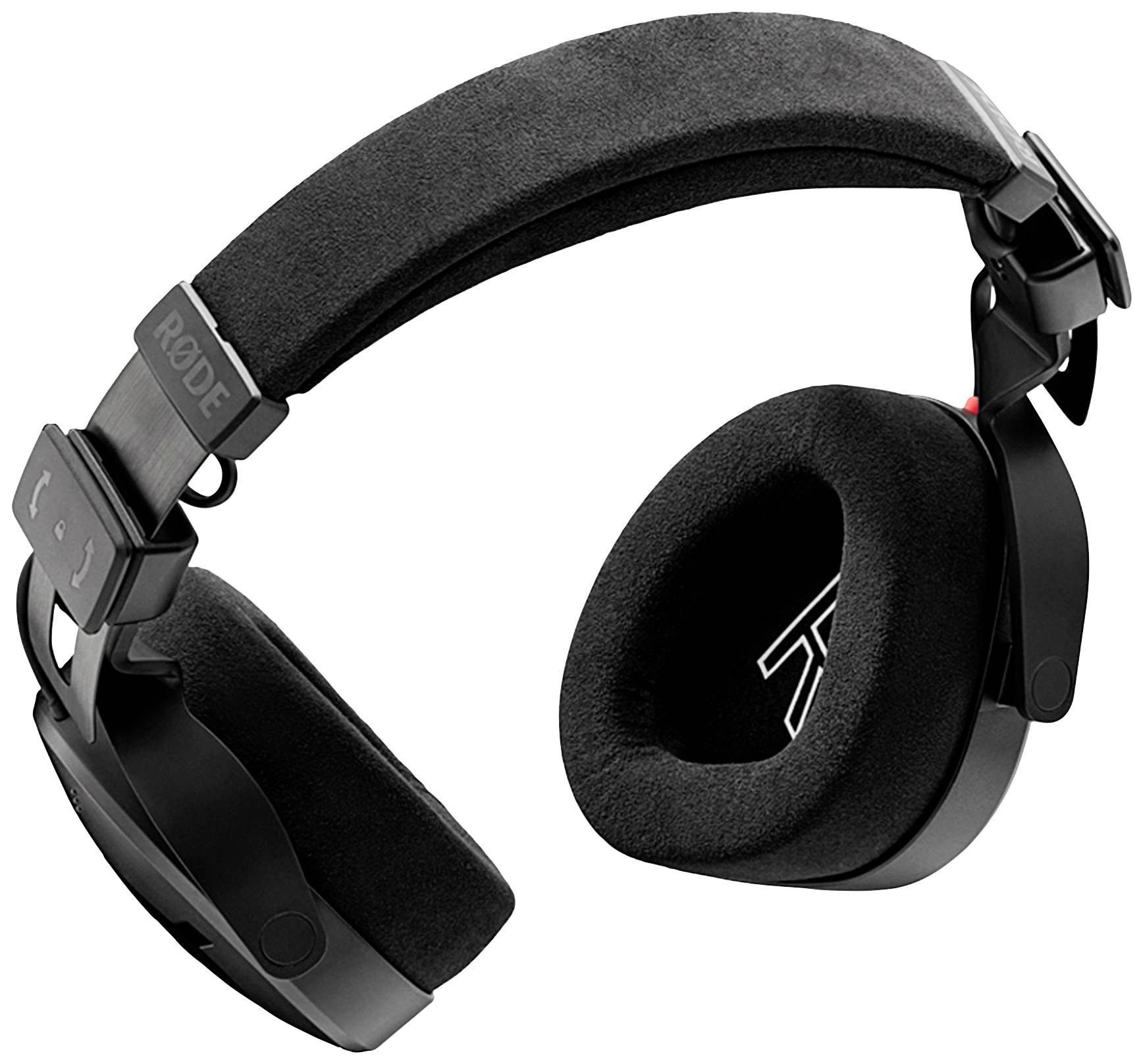 Black over-ear headphones with padded ear cups and an adjustable headband, suitable for listening to music or studio recordings.