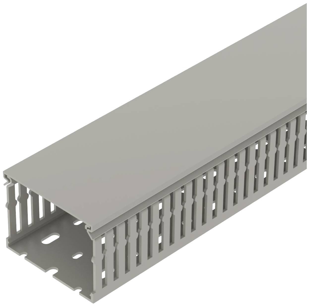OBO Bettermann 6132504 Cable duct Top part (L x W x H) 2000 x 80 x 60 mm 16 pc(s) Grey