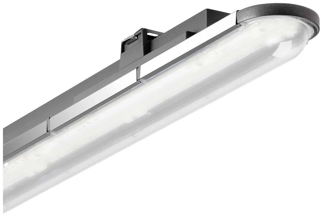A modern LED ceiling light with a sleek, rectangular design, suitable for commercial or industrial interior spaces.