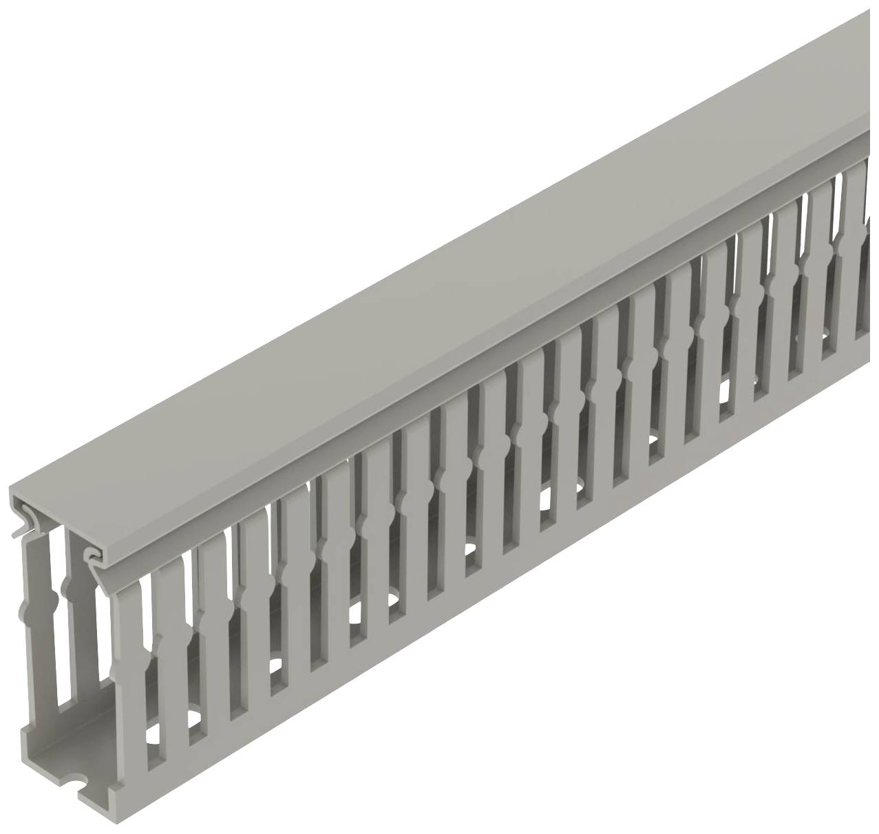 OBO Bettermann 6132496 Cable duct Top part (L x W x H) 2000 x 25 x 60 mm 30 pc(s) Grey