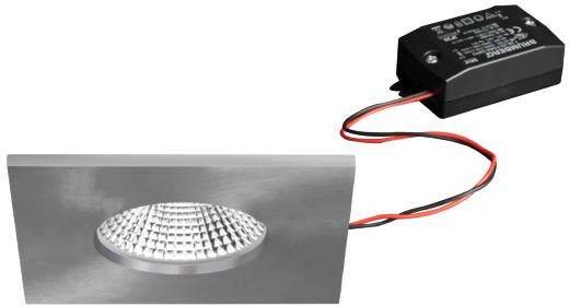 An LED module with a heatsink and wired connection, suitable for technical applications and electronic projects.