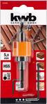 KWB HSS-M2 hardwood drill with depth stop and countersink, Ø 5 mm