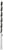 Close-up of a metal drill bit with spiral cutting edges.