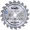 'KWB saw blade with a diameter of 150 mm and width of 2.4 mm, suitable for hard metal and woodworking.'