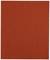 A rectangular, red sandpaper. Surface appears rough and grainy. Suitable for smoothing or polishing materials.