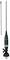 Black radio antenna with magnetic base, suitable for wireless communication applications in mobile or stationary settings.