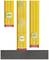 Three yellow spirit levels indicate the horizontal and vertical alignment. The bubble vials show that all surfaces are correctly levelled.