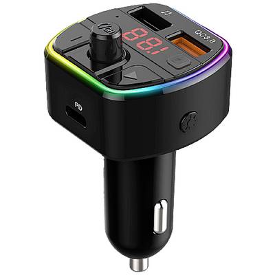 Image of Technaxx FMT1600BT FM transmitter incl. hands-free, incl. iPhone charger
