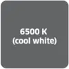 6500 K (cool white)