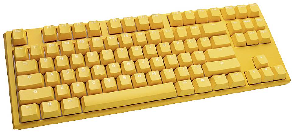 Ducky One 3 Yellow TKL Corded Gaming keyboard, Keyboard German, QWERTZ Yellow-0