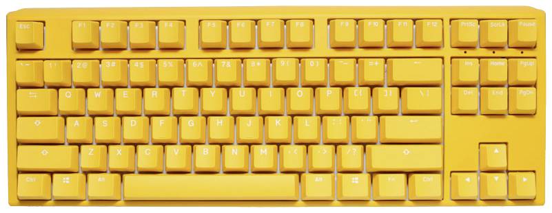 Ducky One 3 Yellow TKL Corded Gaming keyboard, Keyboard German, QWERTZ Yellow-1