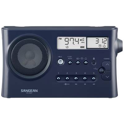 Image of Sangean PR-D4BT Desk radio AM, FM Bluetooth Alarm clock Dark blue