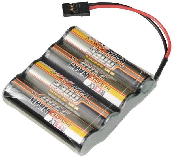 <br> Reely<br> Scale model battery pack (NiMH)<br> 4.8 V<br> 2300 mAh<br> No. of cells: 4<br> <br> AA<br> Side by side<br> JR socket<br>