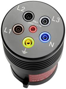 Benning BENNING TA 7-63 Test lead adapter  CEE plug (5-pin, 63 A) - 4 mm socket  Black