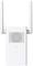 Dual-antenna Wi-Fi repeater, white, enhances wireless networks.