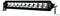LED light bar with multiple small, luminous diodes in a rectangular black housing, mountable on vehicles.