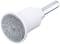 White grinding attachment with a silver, glittering grinding surface and metallic shaft, used for precise grinding or polishing.