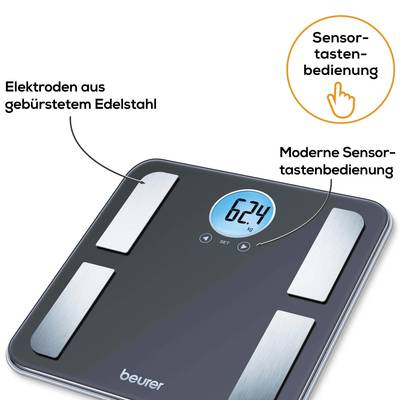 Buy Beurer BF 195 Smart bathroom scales Digital Weight range=180