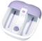 Foot bath with violet rim and massage nodules by Beurer. Ideal for relaxation and foot care.