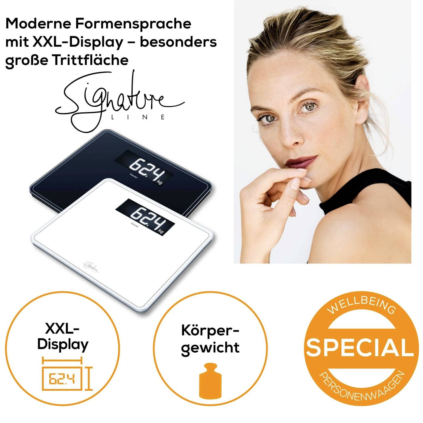 Beurer GS 410 Signature Line Digital bathroom scales Weight range=200