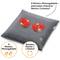 Cushion with 4 rotating Shiatsu massage heads, which work in clockwise and anti-clockwise directions.
