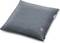 A grey, square cushion with an integrated heating element and two buttons for temperature control on the front.