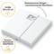 'White personal scale with non-slip surface and analogue display. Size 30 x 27 cm. Perfect for safe weighing.'
