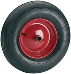 Air wheel 400x100x20 mm GL, hub 102mm, 2 PR groove, rim red