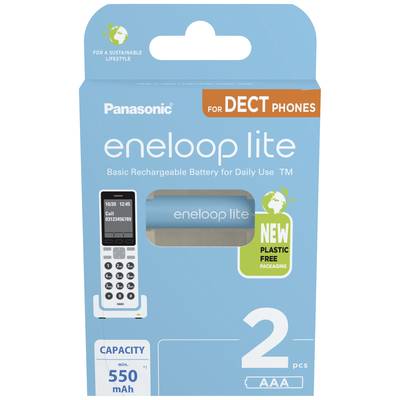 Buy eneloop eneloop lite DECT HR03 AAA battery (rechargeable) NiMH 550 1.2  V 2 pc(s)