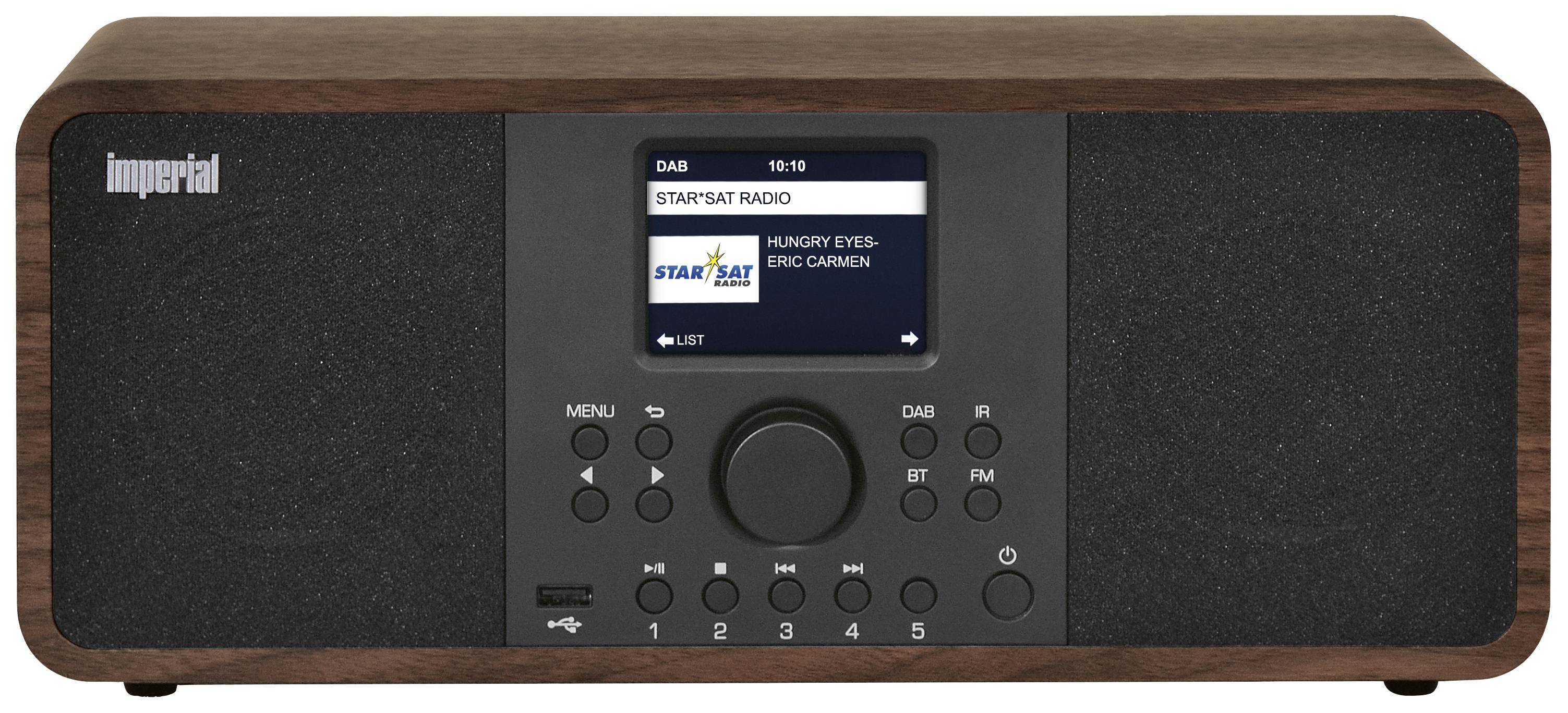 Imperial DABMAN i205 Internet desk radio Internet, DAB+, FM USB, Wi-Fi, LAN, Internet radio Wood