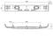 Technical drawing of a metal frame with precise measurements in millimetres. Top: 171.08 mm length, 22.5 mm height. Bottom: 106.24 mm length, 19.5 mm height.
